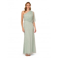 Women's Long Vintage Greek Dress (Icy Sage)