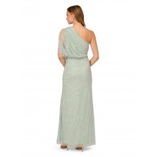 Women's Long Vintage Greek Dress (Icy Sage)