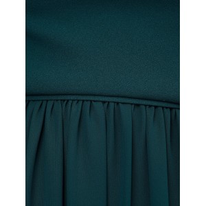 Women's One Shoulder Wedding Bridesmaid Dresses (Blue)