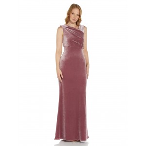 Women's Velvet Mermaid Dress (Antique Rose)