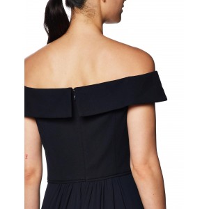 Women's solid color chiffon dress (Midnight)